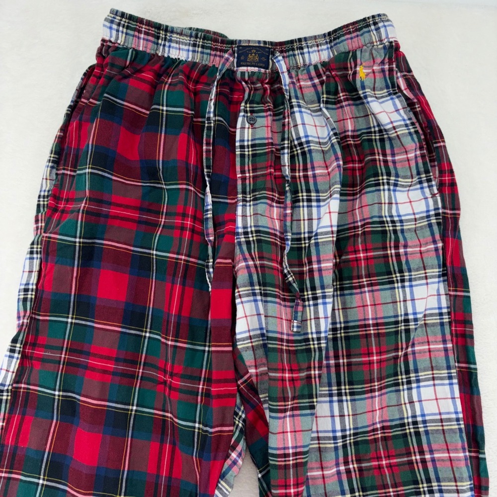 Polo Ralph Lauren Patchwork Plaid Pajama Pants Mens Multicolor Tartan Lounge XL